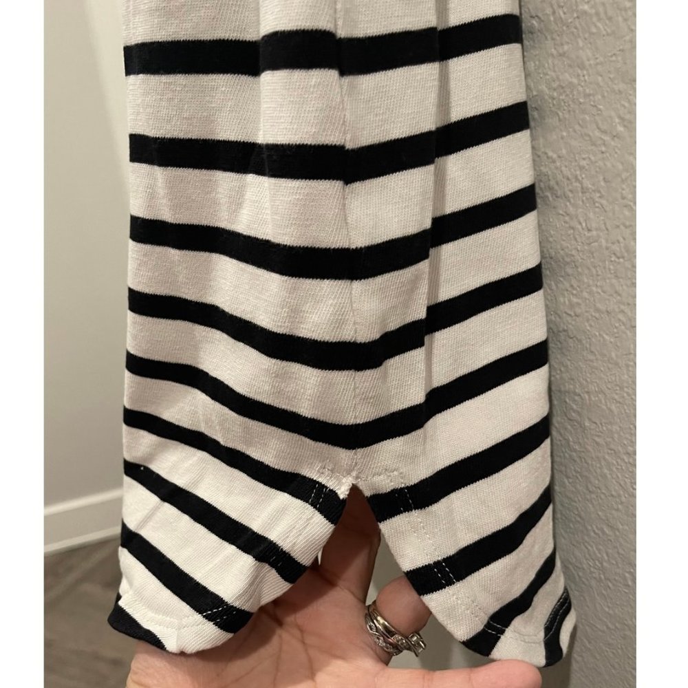 MADEWELL Black And White Striped Mini Dress - Picture 4 of 5